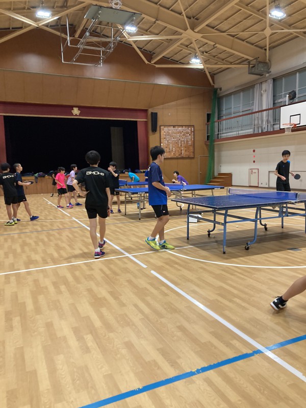 森孝中学での練習