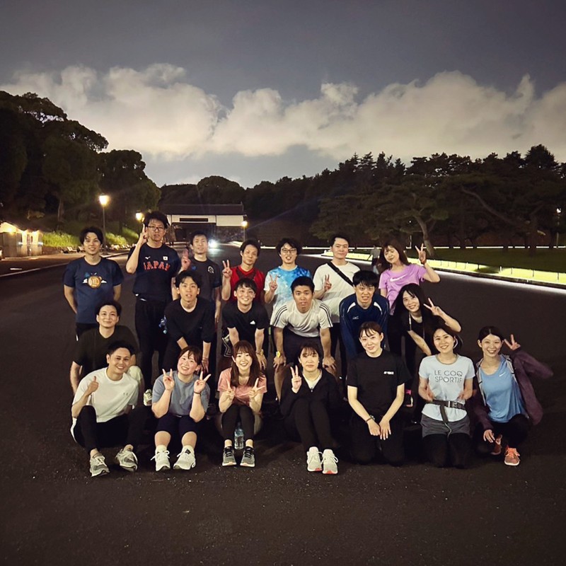 水曜皇居ランの集合写真📸